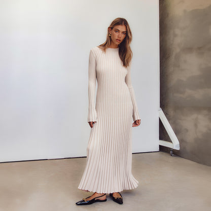 Leah | Tailored Knit Maxi Dress