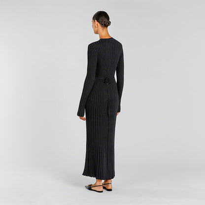 Leah | Tailored Knit Maxi Dress