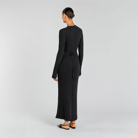 Leah | Tailored Knit Maxi Dress