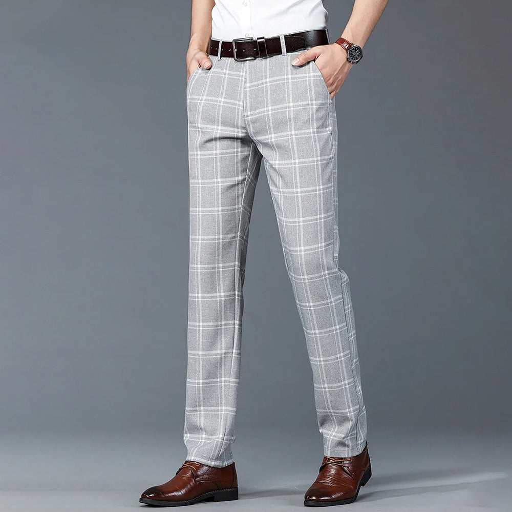 Leonardo | Elegant & Versatile Stretchable Plaid Pants