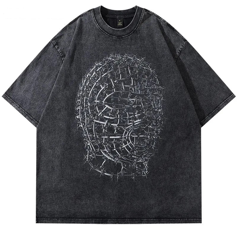 Bradley | Edgy & Cool Iron Head Oversized Tee