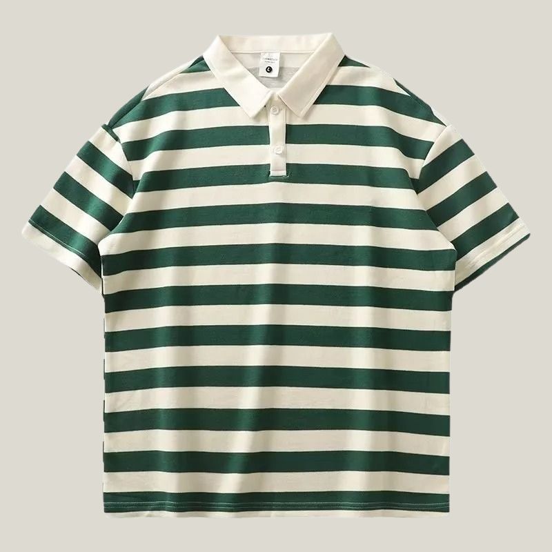 Scott | Classic & Breezy Striped Polo Shirt