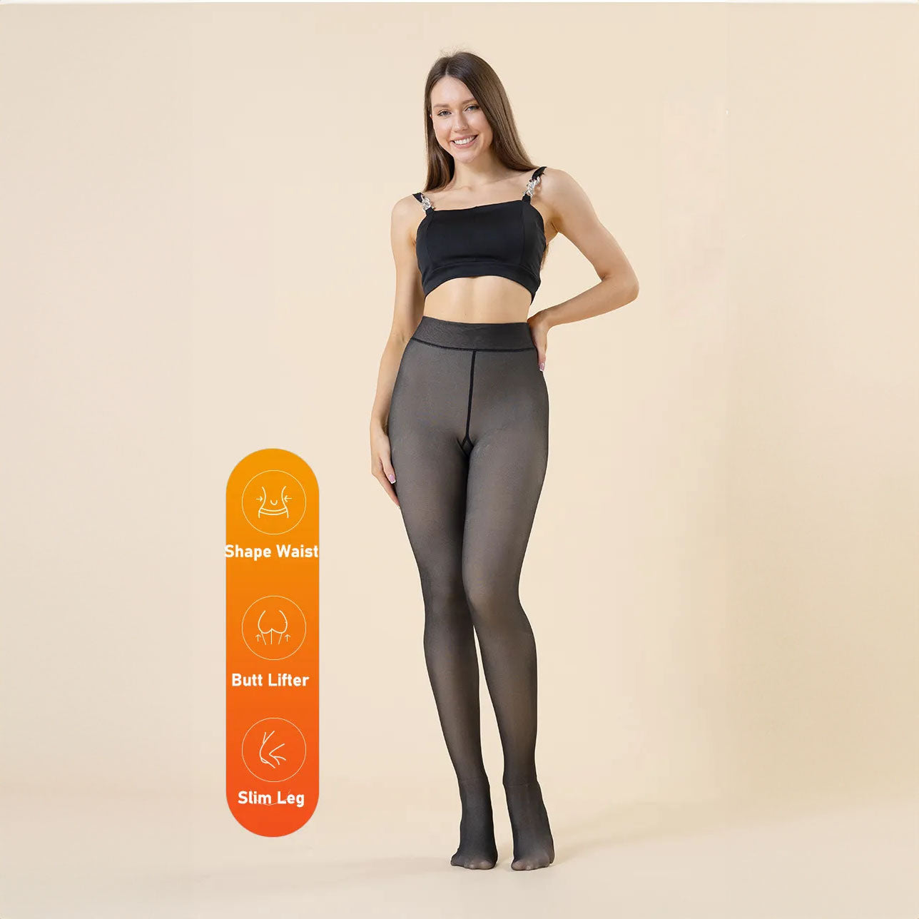 Samt-Leggings | Warme Innenschicht 