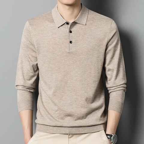 Clark | Merino Wool Polo Sweater