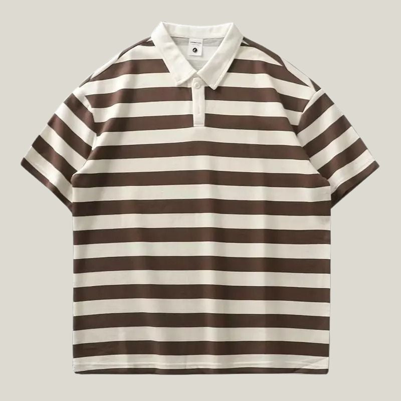 Scott | Classic & Breezy Striped Polo Shirt