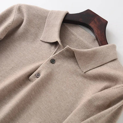 Clark | Merino Wool Polo Sweater