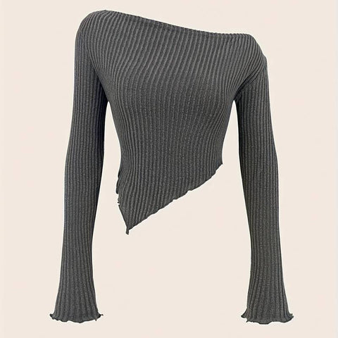 Eliana | Edgy & Elegant Asymmetrical Sweater