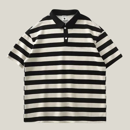 Scott | Classic & Breezy Striped Polo Shirt