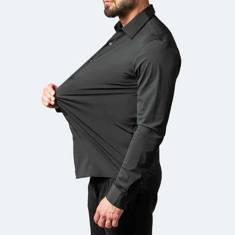 Oliver | Sleek & Simple Elastic Non-Iron Shirt