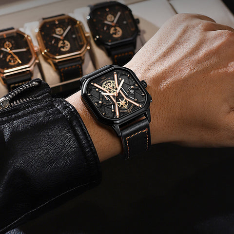 Chronograph Charm | Elegant & Waterproof Leather Watch