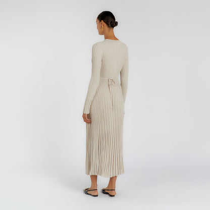 Leah | Tailored Knit Maxi Dress