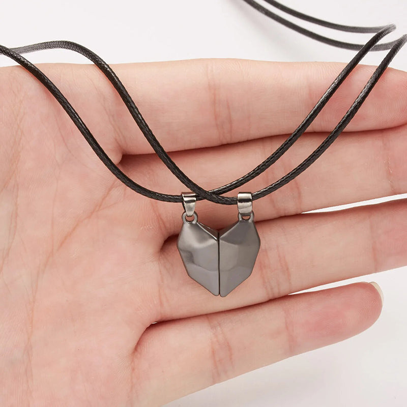 Heart-to-Heart | Magnetic Heart Necklace for Lovers & Friends