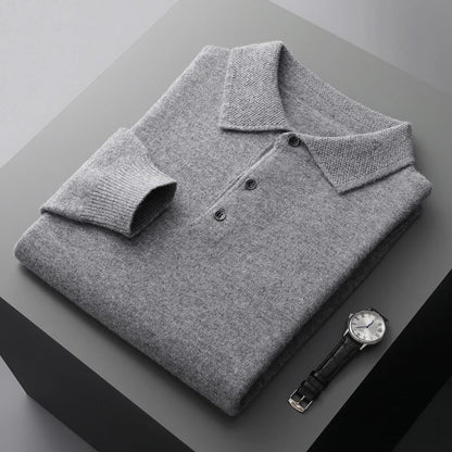 Clark | Merino Wool Polo Sweater