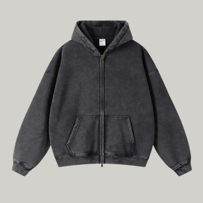 Aubrey | Cozy and Charming Vintage Zip Up Hoodie