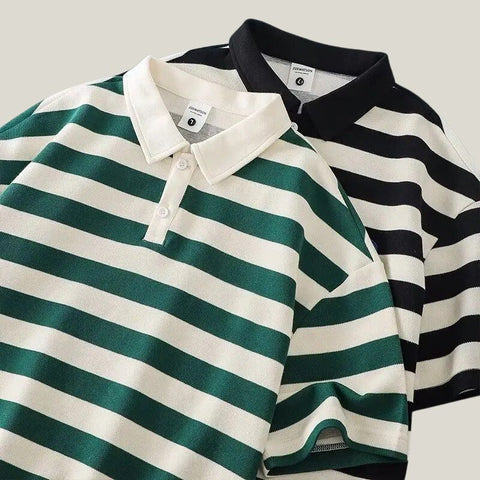 Scott | Classic & Breezy Striped Polo Shirt