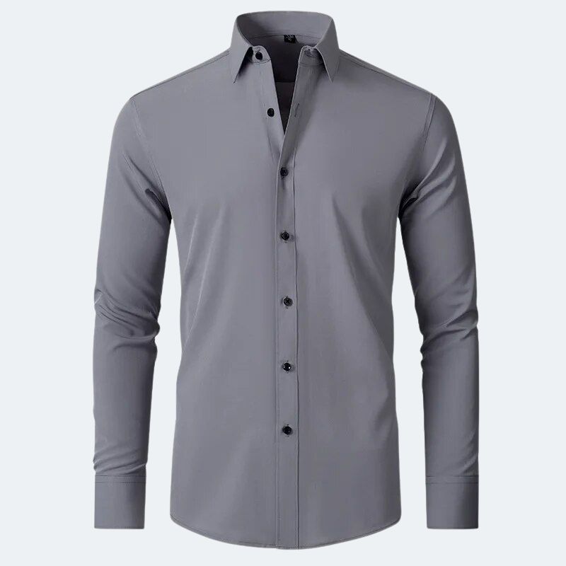 Oliver | Sleek & Simple Elastic Non-Iron Shirt