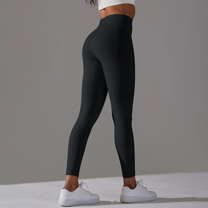 Nahtlose Yoga-Leggings mit hoher Taille