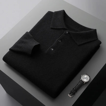 Clark | Merino Wool Polo Sweater