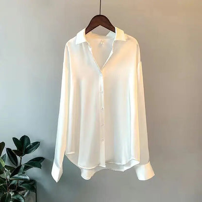 Selena | Classic and Elegant Satin Blouse