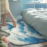 Coastal Caress | Soft & Aesthetic Ocean Wave Rug