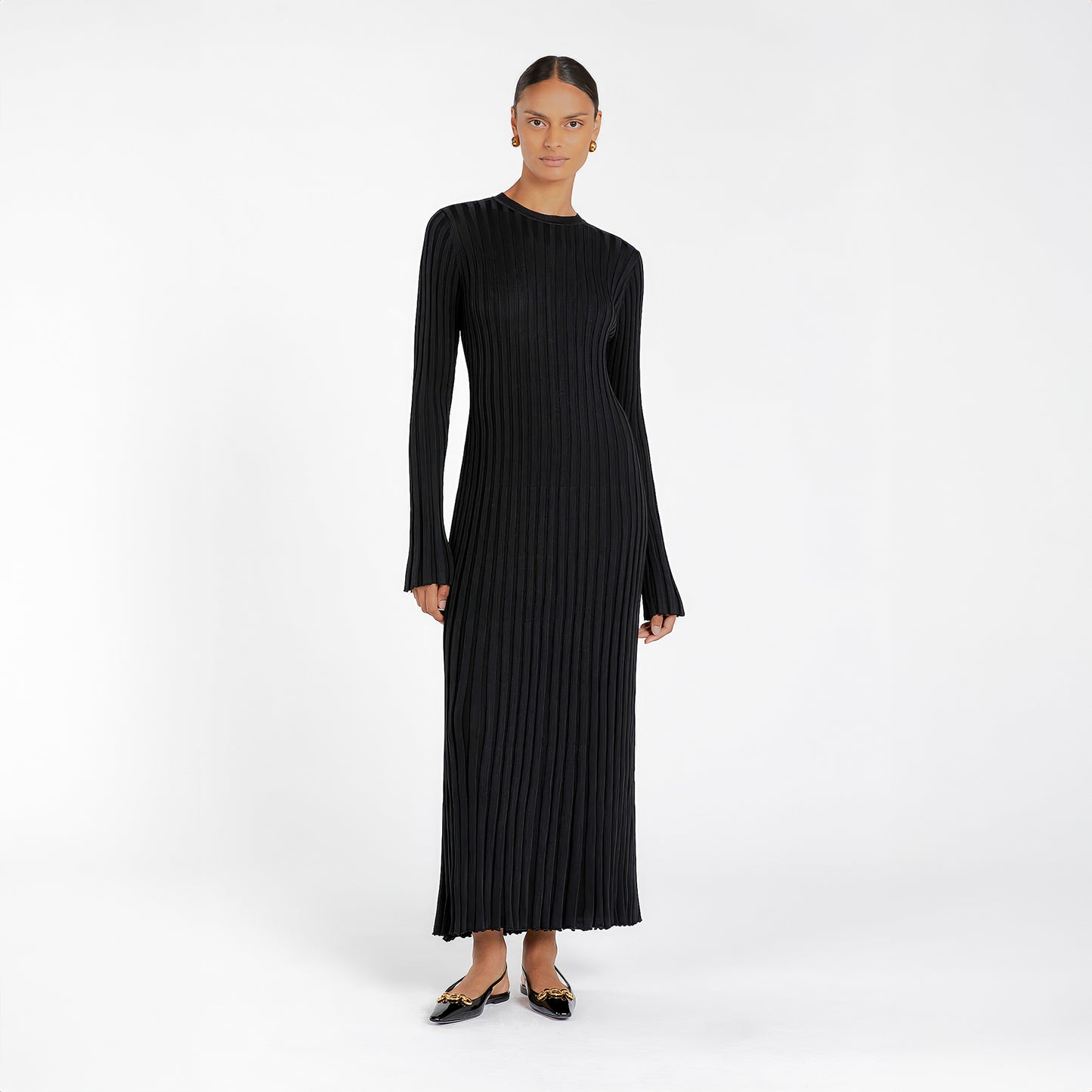 Leah | Tailored Knit Maxi Dress