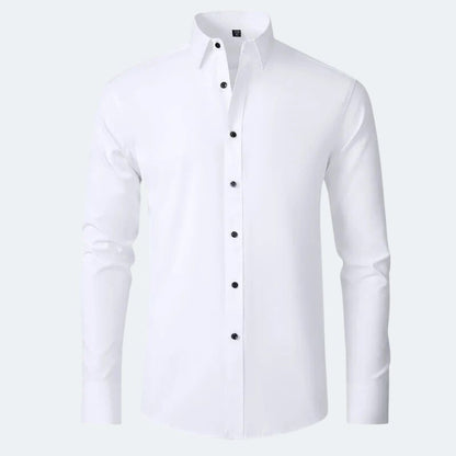 Oliver | Sleek & Simple Elastic Non-Iron Shirt