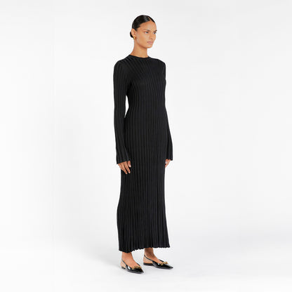 Leah | Tailored Knit Maxi Dress