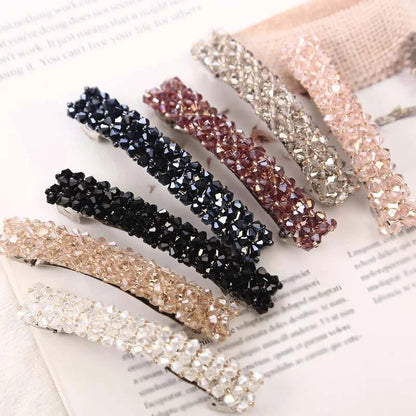 Glimmer Glam | Chic Crystal Hair Clips for Every Occasion