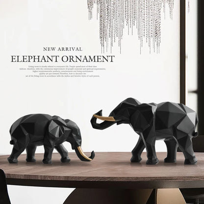 Dumbo | Resin Geometric Elephant Ornament