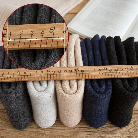 Merino Wool Winter Socks - 3 Pairs