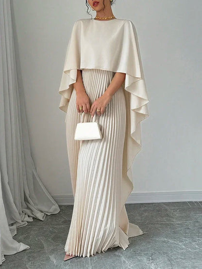 Sophia | Graceful Pleated Maxi Dress