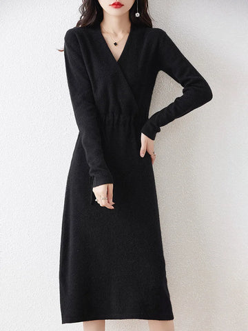 Sienna | Cozy Knit Wrap Dress