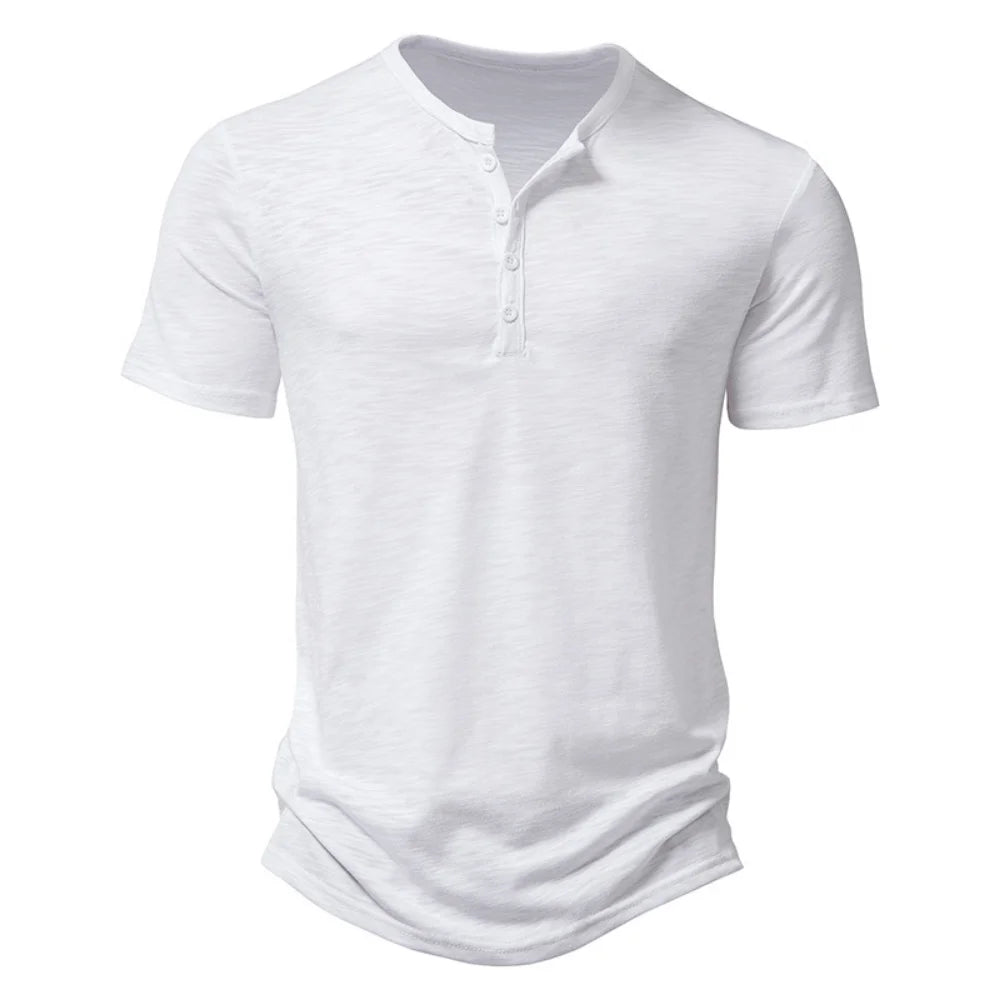 Men's Short Sleeve Henley