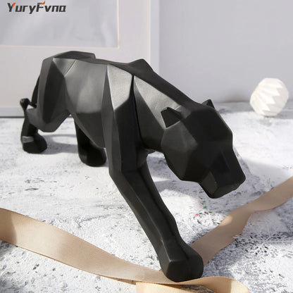 Panthera | Resin Geometric Panther Sculptures