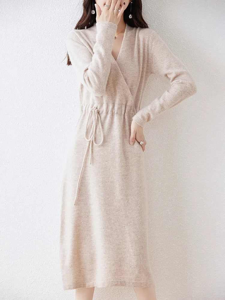 Sienna | Cozy Knit Wrap Dress