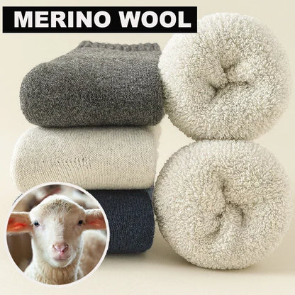 Merino Wool Winter Socks - 3 Pairs