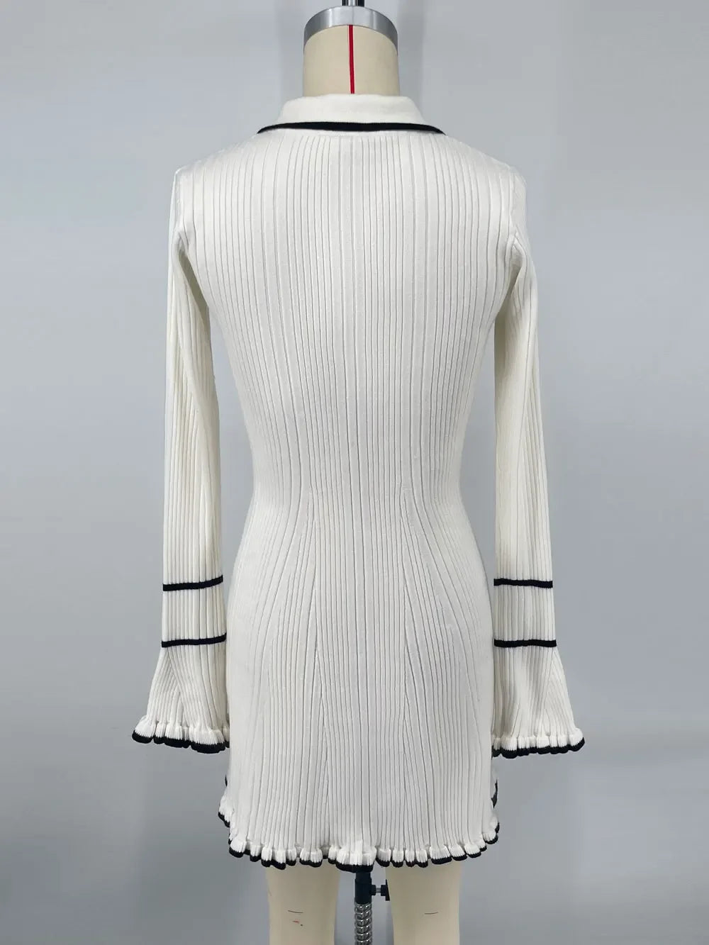 Sophia | Chic Ribbed Knit Dress