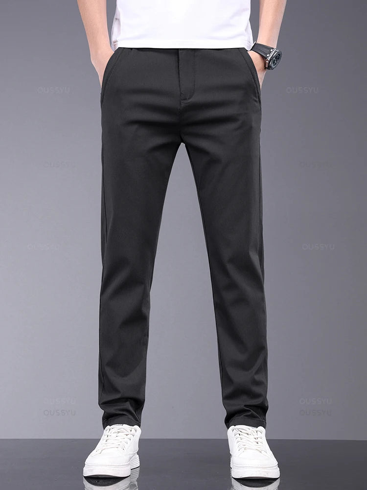 Sophisticated Black Men's Chinos