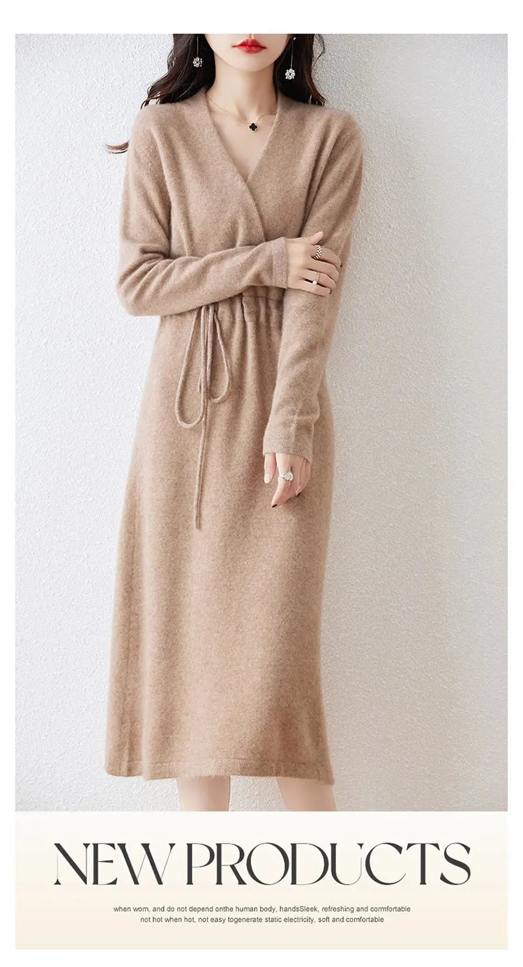 Sienna | Cozy Knit Wrap Dress