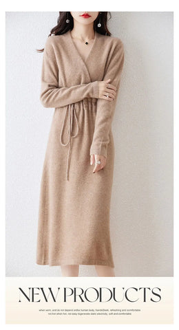 Sienna | Cozy Knit Wrap Dress