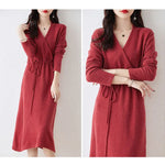 Sienna | Cozy Knit Wrap Dress