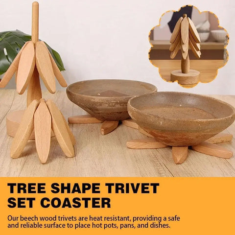 Wooden Tree Trivet | Coaster