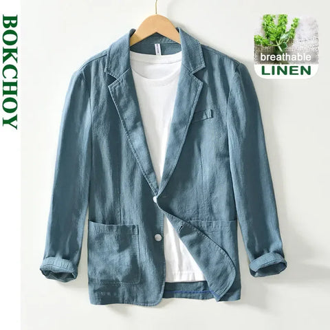 Stylish Breathable Linen Blazer