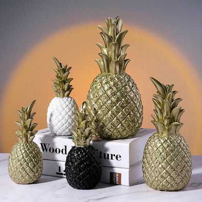 Resin Pineapple Decor Set