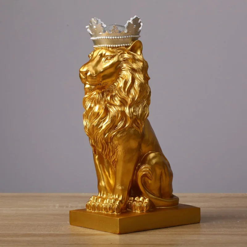 Leo | Resin Regal King Lion Statue