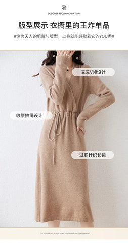 Sienna | Cozy Knit Wrap Dress