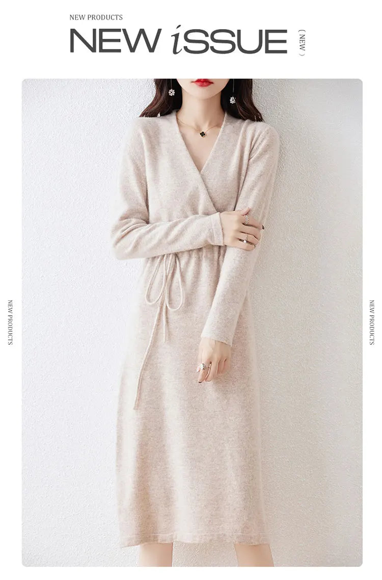 Sienna | Cozy Knit Wrap Dress