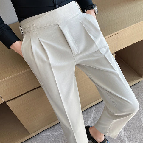 Finn | Slim Fit Pleated Trousers