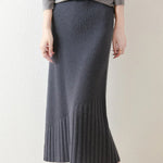 Sophia | Stylish Knitted Midi Skirt