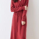 Sienna | Cozy Knit Wrap Dress